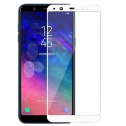 TEMPERED GLASS SAMSUNG GALAXY J8 2018 FULL COVER WHITE 5D GL307