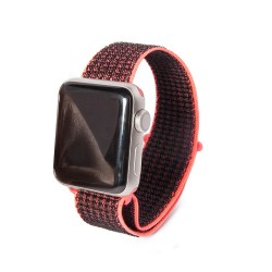 OEM Nylon Strap για  Apple Watch 38/40mm (BLACK/ORANGE) 111.0246