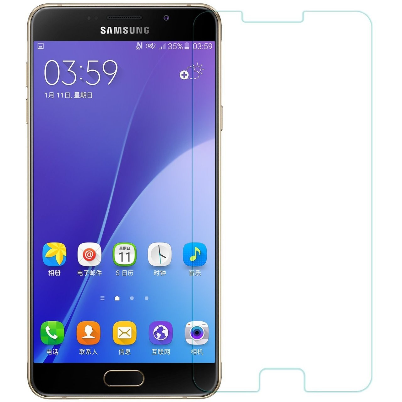 OEM Tempered Glass 9H 0.3mm  για Samsung Galaxy A3 (2016) GL106 OEM