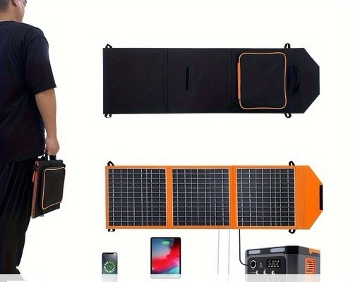 Αναδιπλούμενος Ηλιακός Φορτιστής Φορητών Συσκευών 30W με σύνδεση USB GD-ZD1830